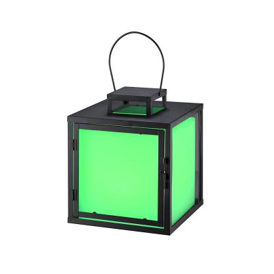 China PE Material Bedroom Radio Charging Multicolor Decorative Cube Table Light for sale