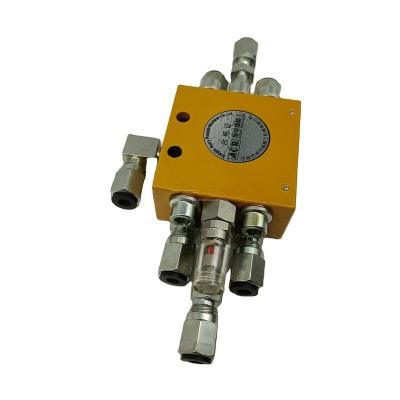 China Concrete pump truck Good Sale products 6JPQ-M1-0.2-88DC Grease Distributor Block Grease Dispenser Automatic Progressive Distributor for sale