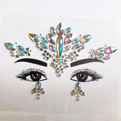 China Body Jewelry Crystals Rhinestone Temporary Custom Tears Face Glitter Sticker for sale