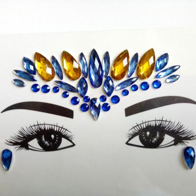 China Temporary Temporary Tattoos Face Jewels Stickers Glitter Face Gems Rhinestones For Women for sale