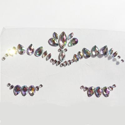 China Festival Safe And Non-Toxic Sticker Bling Jewelry Body Face Acrylic Gems for sale