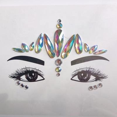 China Safe And Non-Toxic Body And Face Crystals Eye Rhinestone Jewel Sticker Gems for sale