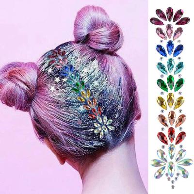 China Temporary Face Hair Gems Jewelry Stickers for sale