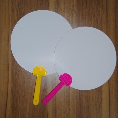 China China PP Plastic Paper Empty Hand Fan for sale