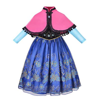 China Chinese Manufacturer Polyester Princess Dress Frozen Dress Up Princess Anna Costume Princess Ann Costume for sale