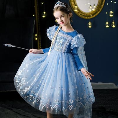 China Girls Cosplay Dress Halloween Costumes Princess Dress Kids Perform Christmas Halloween Dresses for Princess Aurora Winter Carnival Clothing Girls for Kids Dressing Up Dress for sale