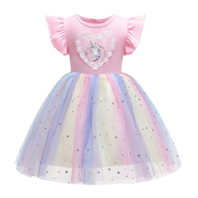 China Reliable and Cheap Polyester Baby Girl Unicorn Dress Unicorn Dress for sale