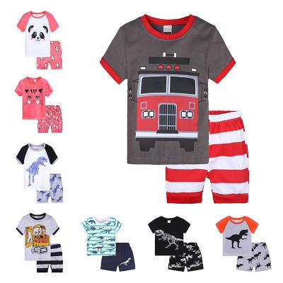 China Cotton children's T-shirt set 2021 summer new children's short sleeve baby shirt knitting children's wholesale for sale