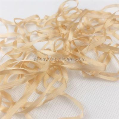 China Embroidery saree high quality viable cream silk ribbon 4mm pure silk ribbon 7mm beige for sale