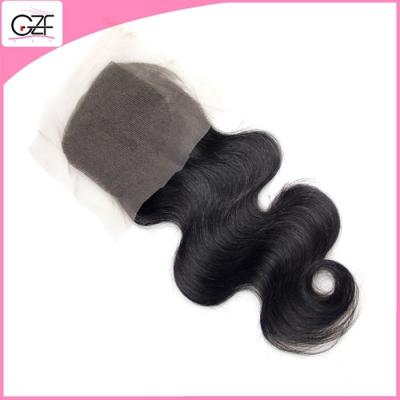 China Cheap Price Top Lace Closure Body Wave Natural Color 4x4 Free Parting Lace Closure for sale