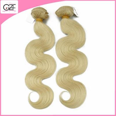 China Newest Hair Style 613# Human Hair Free Brazilian Weave Bundles Body Wave Blonde Human Hair for sale