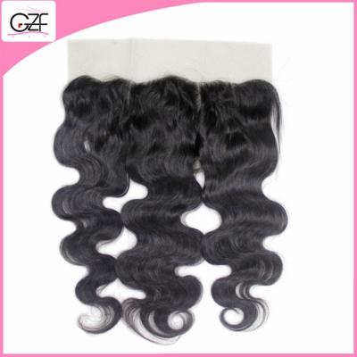 China High Quality Virgin Hair Silk Top Indian Hair 13*4 360 Lace Frontal From Ear To Ear Bleached Knots for sale