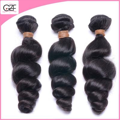 China 100% Virgin Human Hair Malaysian Loose Wave Double Drawn 10A Malaysian Hair Bundle for sale