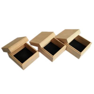 China DIY Handmade Natural Craft Customized Unfinished Wooden Mini Storage Trinket Chest Box For Packaging Jewelry, Art Hobbies Home Storage for sale