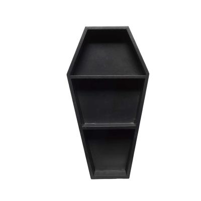 China Customized Wooden Coffin Shelf Gothic Coffin Coffin Shelf Source And Wooden Wall Shelf Display Shelf OEM Service Factory One-stop Wooden Product Source for sale