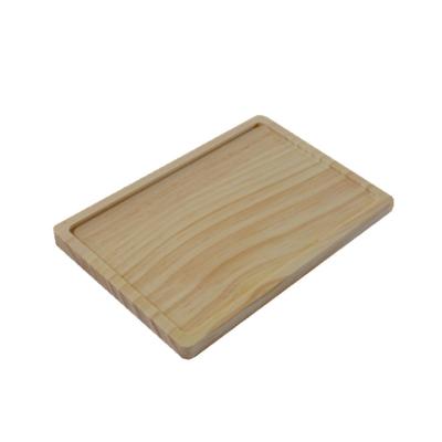 China Butler Tray Natural Stackable Wooden Serving Tray Wood Trays with Rope/Metal Handles Custom Rectangle/Around Decorative/Organizer Pallet Tray for sale