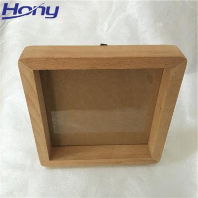 China Memory Photo Frame Beech Wood Shade Box New Square Deep Picture Picture Frame Show Wholesale 3D for sale