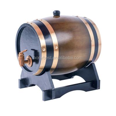 China Bulk Small Whiskey Barrel Small Whiskey Barrel For Sale Custom Engraved Oak Barrel Steel Band Barrel/Barrel For Rum/Wine With Spit And Stand for sale