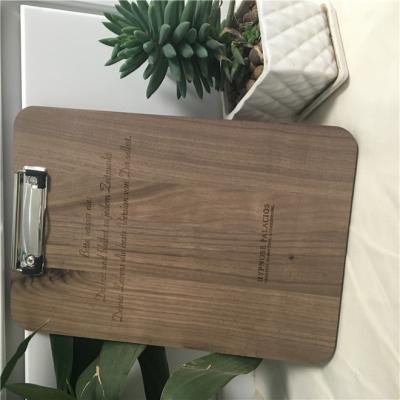 China Bulk Paperweight for Caring Vintage Black Walnut Solid Clip Board with Smooth Surfaces on Sides and Edges for Home, Office, Business, School for sale