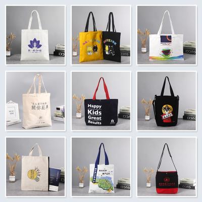 China Eco-Friendly Logo Custom Recycled Cottons Grocery Tote Travaling Shopping Bag Bags for sale