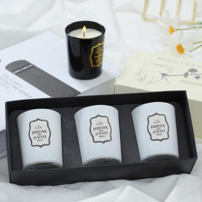 China Custom High Quality Birthdays Candle Accompanying Gift Box Christmas Aromatherapy Soy Candle for sale