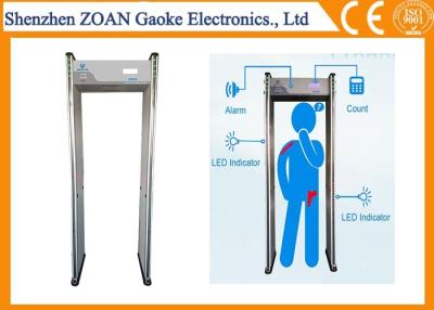 China 18 Zones Walk Through Security Scanners , Modern Metal Detectors For Subway Stations for sale