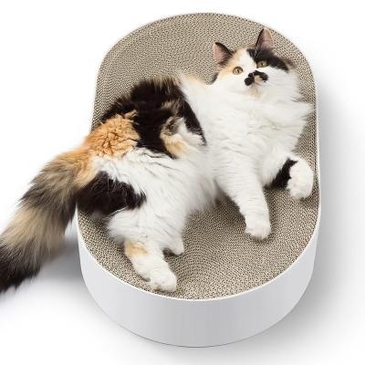 China Original Patented Football Field Cardboard Scratchable Cat Scratching Lounge Bed for sale