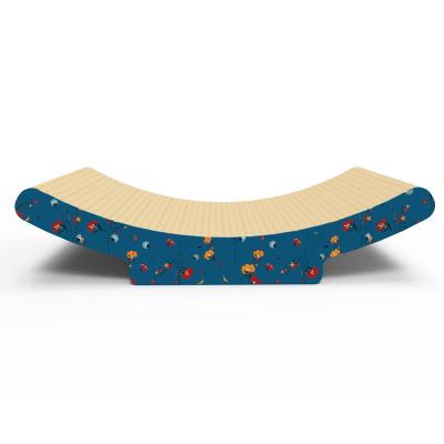 China ZK038 Sustainable Sled Form Papar Scratching Board For Cats , Cat Claw Board for sale