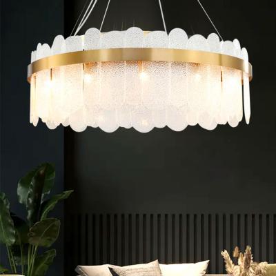 China 2022 Modern Design Led Linear Chandelier Home Lighting Living Room Dining Room Crystal Chandelier And Pendant Light for sale