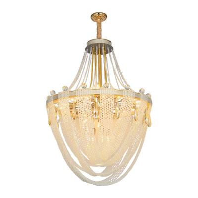 China Modern Classic Designer Crystal Chandeliers Modern Ceiling Luxury LED K9 Crystal Bead Chandelier and Pendant Light 2022 Contemporary for sale