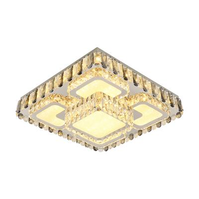 China Suspended Kingtorolighting ceiling lamp the square rectangle Crystal Ceiling Light Chandeliers From Zhongshan of modern chandeliers for sale