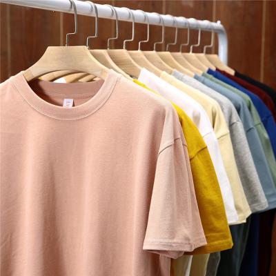 China Wholesale Custom 210g Cotton Round Neck Anti-Wrinkle Customized 100% High Quality T-shirt Can Be Printed And Embroidered for sale