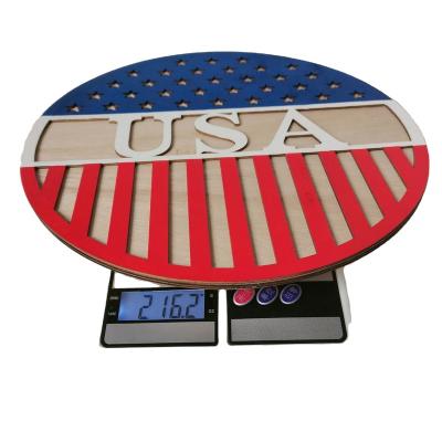 China Home United States USA 4th of July Independence Day National Day Creative Printing Wood Desk Decorations for sale