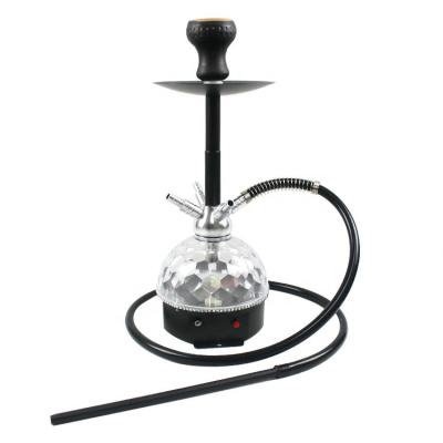 China Portable Full Set USB Hookah Music Arabic Hookah Accessories Stainless Steel Hookah Hookah With Led Light for sale