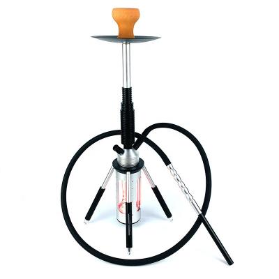 China Large Aluminum Alloy Quadruped Rocket Arab Hookah LED Lamp Stainless Steel Hookah Shisha Shisha Hukkah Shisha for sale