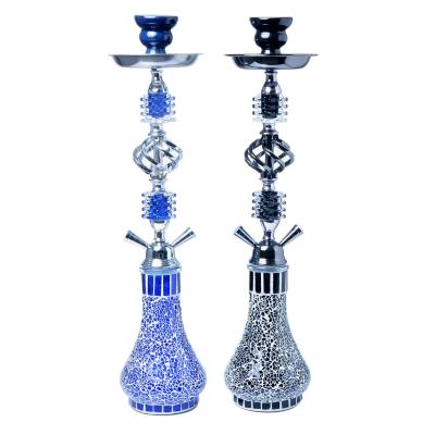 China 2021 New Glass Hookah Double Hose Arabic Hookah Shisha Large Accessories Hot Glass Hookah Suit for sale