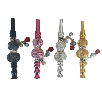 China New Women Art Hookah Art Accessories Metal Hookah Mouthpiece Contemporary Portable Hose Pipe Smoking Mouthpiece for sale