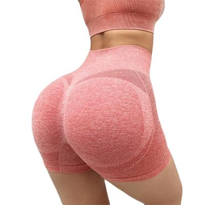 China Breathable high waist lift short elasticity crac! crack! Breathable Butt Fashion Shorts Running Shorts Sports Shorts Womens Clothes for sale