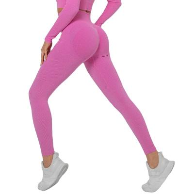 China New Breathable Women Yoga Pants Women Nylon Hip Long Pants Fitness High Waist Lift Up Tights Women Gym Clothing for sale