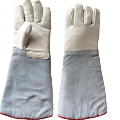 China Winter Low Temperature Water Proof Design Protective Gloves Liquid Nitrogen Gloves Special Antifreeze Work Widely Used Gloves Cold Leathers for sale