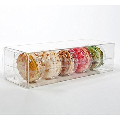 China Wholesale 5pcs Recyclable Macaron Packaging Clear Plastic Macarons Box for sale