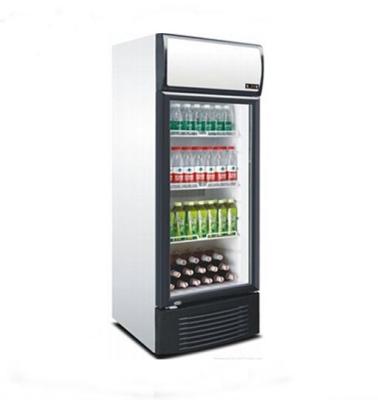 China Top Popular Supermarket Shop Beverage Beer Glass Single Door Display Cooler Showcase Wholesale Te koop