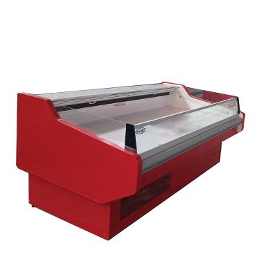 China New Product Supermarket Open Top Fresh Meat Display Refrigerator Cooling Showcase Butchery Shop Equipment en venta