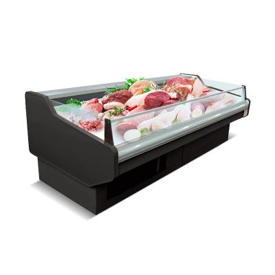 China Slaughterhouse Supermarket Commercial Refrigeration Equipment Fish Meat Display Freezer en venta