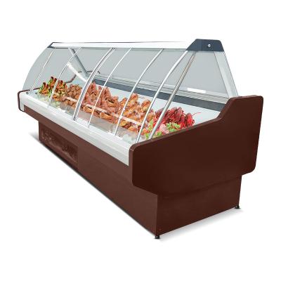 Cina commercial fridge butcher store refrigerator meat, deli food display refrigerator in vendita