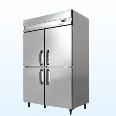 中国 commercial upright freezer stainless steel half refrigerator half freezer 220V fridge freezer 販売のため