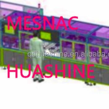 China Warehouse rack PRODUCTION LINE using AGV mobile robot storage lithium ion battery installation for sale