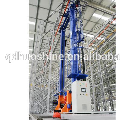 China Professional SMART FACTORY small HUASHINE high-speed stacker crane for new battery energy, medicine, home appliances for sale