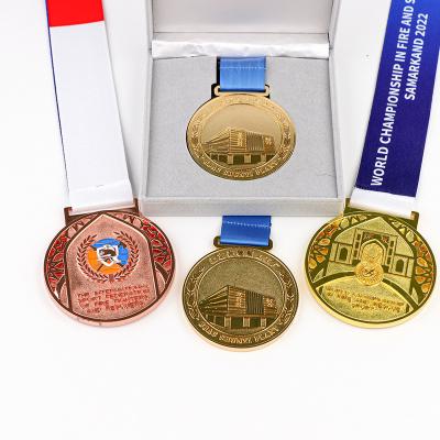 China Europe Wholesale Custom Designed School Football Medals Gym Medals Metal Medals for sale