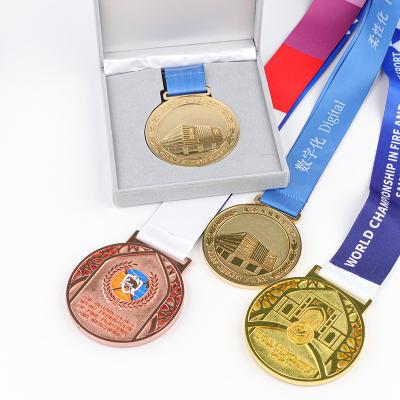 China Europe Customized New Ski Mountaineering Various Sports Metal Medallion Staff Medals Outstanding Gymnastics Company Medals for sale